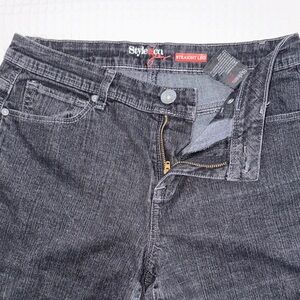 Style & Co. Black Straight Leg Jeans EUC 6S